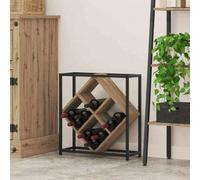 Walplus Wine Rack Artisan Oak 51 X 18 X 52.5 Cm Engineered Wood