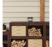 Walplus Wood Paint Brown 16.5 X 16.5 X 15.9 Cm