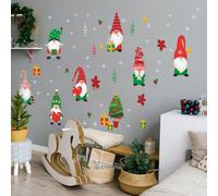 Walplus Xmas Gnomes And Snowflakes Christmas Wall Stickers Setwall Art, Diy Art, Home Decorations, Decals