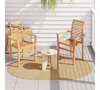 Walplus Zizur Brown Oval Polypropylene Rug Stylish Outdoor/indoor Floor Mat For Patios & Halls
