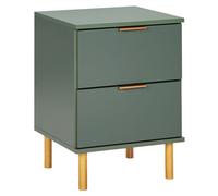 2 Drawer Bedside Table WALPOLE Green