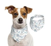 Walrus Animal Ocean Pattern Dog Bandana Adjustable Pet Triangle Bib Dog Scarf Kerchief Accessories For Dogs And Cats L