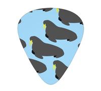 Walrus Animal Pattern,12 Pcs Guitar Pick,3 Different Thickness Plectrums for Acoustic Guitar Bass Ukulele (0.46mm 0.96mm 0.71mm)