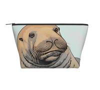 Walrus Art Print Makeup Bag Trapezoid Travel Cosmetic Organiser Stylish Storage for Beauty & Gifts for Women Girls