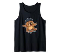 Walrus Beanie Skate Retro Tank Top