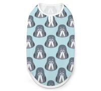 Walrus Chibi Print Pet Clothes T Shirt Pets Clothing Vests Tee Tops Dogs Costume Coat For Dog Cat 2XL