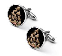 Walrus Christmas Ornament Tree Funny Cufflinks Fashion Men Cuff Links Shirt Accessories for Business Wedding