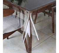 Walrus Clear Vinyl Tablecloth Protector Waterproof/Oil-Proof Rectangle Plastic Transparent Sheet Table Cover 54X120 Inch