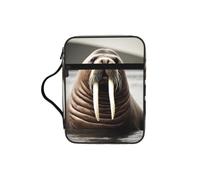 Walrus In The Sea Print Bible Storage Bag For Men Women Waterproof Religious Organizer Scripture Holder