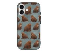 Walrus Pattern Lightweight Phone Cases Compatible with iPhone 17/17 Air/17 Pro/17 Pro Max Protective Covers