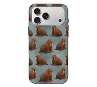 Walrus Pattern Lightweight Phone Cases Compatible with iPhone 17/17 Air/17 Pro/17 Pro Max Protective Covers