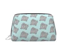Walrus Printed Large Makeup Organizer Versatile Toiletry Case with Secure Zipper Closure for Women