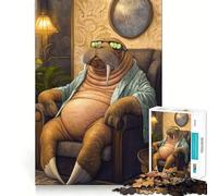 Walrus Relaxing Time 1000 Piece Puzzle For Adults Mind Skill Play Laser Cut for Flawless Fit Rewarding Activity for Rainy Days (50x75cm)