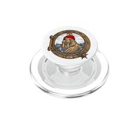Walrus Sailor Retro Traditional Tattoo Ocean Porthole PopSockets PopGrip for MagSafe
