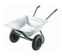 Walsall 175L Galvanised Garden Twin Wheelbarrow