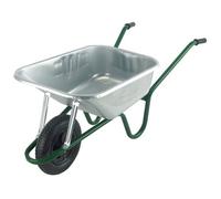 Walsall Premier Plus Metal 120L Heavy Duty Pneumatic Wheelbarrow, 16.75Kg