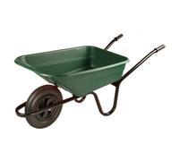 Walsall Shire Poly Wheelbarrow - Shire Green, 90L - Lightweight Multi-Purpose Wheel Barrow - Garden & Landscaping Wheel Barrow