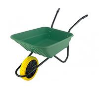 Walsall Wheelbarrow, Polypropylene (PP), Green, Pneumatic Wheel