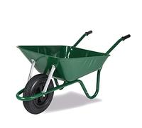 Walsall Wheelbarrows 85 Ltr Easiload Wheelbarrow Heavy Duty Builders Barrow in a Box - Pneumatic Wheel