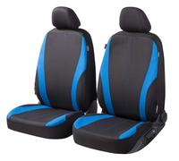 Walser Dundee Car Seat Covers with Zip, Zipp-IT Protective Covers, 2 Front Seat Covers, Black/Blue 11855