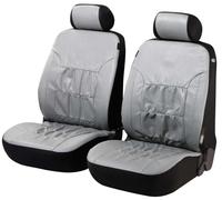 Walser 11941 Nappa Touch Car Seat Cover for Front Seats, Synthetic Leather, Suitable for Cars With Side Airbags, TÜV Germany-tested with General Type Approval