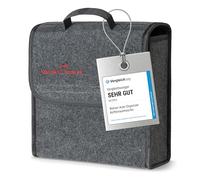 Walser Boot Bag Toolbag Organiser Size S, Needle Felt Boot Organiser, Car Bag, Car Storage Bag, boot organiser 28x14x28 cm grey