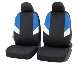 Walser Cala 2 Car Seat Cover Universal Car Seat Covers Polyester Car Seat Covers for Normal Seats Black Blue