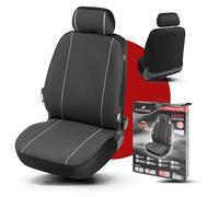 WALSER car seat covers Modulo for both front seats black universal matching slipcovers Set 13556