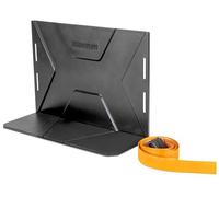 WALSER Luggage compartment organiser FastFix, load aid with strap, luggage compartment safety device with luggage compartment holder black/orange