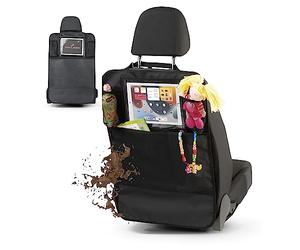 WALSER Kenny Tablet Holder, Car Organiser, Back Seat Pocket, Tablet Holder Car, Utensil Bag, Car, Black