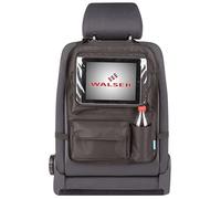 Walser Maxi Car Back Seat Bag with Removable Tablet Holder, Car Organiser, Car Kick Protection, Back Seat Protector Black