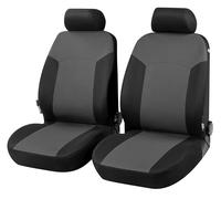 WALSER Portland Car Seat Covers - Universal Front Seat Cover Set, 2-Piece, Grey/Black, Premium Protection for Car Seats