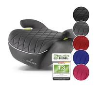 WALSER Premium children's booster seat car, child seat car Andy 125-150 cm, child booster seat car latest standard 2024 ECE R 129 grey