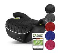 WALSER Premium children's booster seat car, child seat car Andy 125-150 cm, child booster seat car latest standard 2024 ECE R 129 black
