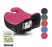 WALSER Premium Children's Booster seat car ISOFIX, Child seat 125-150 cm, Child Booster seat car Andy Latest Standard 2025 ECE R 129 Black/Pink