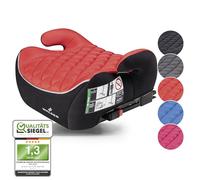 WALSER Premium Children's Booster seat car ISOFIX, Child seat 125-150 cm, Child Booster seat car Andy Latest Standard 2024 ECE R 129 Black/red