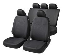 Walser Speedway Car Seat Covers with Zip, Zipp-IT Protective Covers Complete Set, 2 Front Seat Covers, 1 Rear Seat Cover, Black, 11859