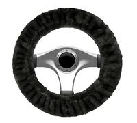 Walser Steering Wheel Cover Teddy Plush Vegan Steering Wheel Cover Faux Fur Plush Steering Wheel Cover Steering Wheel Protector in Fur Look Vegan Anthracite 20095