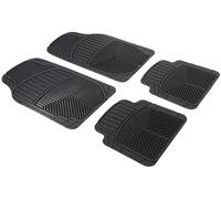 Walser Universal Car Rubber Mat Set Priscus 4 Pieces Can Be Cut to Size Universal Non-Slip Car Footwell Mats Black