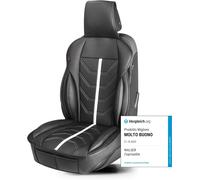 Walser Universal Front Seat Cover For Car Kimi Black And White Faux Leather