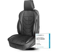 Walser Universal Front Seat Cover For Car Kimi Black In Faux Leather