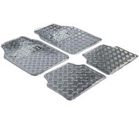 Walser Universal Metallic Rubber Mats Set of 28020 Silver Checkered Mats