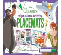 Walt Disney Disney Classics: Wipe-Clean Activity Placemats Paperback Book Walt Disney Multicolor