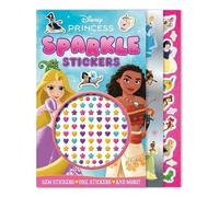 Walt Disney Disney Princess: Sparkle Stickers Paperback Book Walt Disney Multicolor