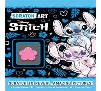 Walt Disney Disney Stitch: Scratch Art Paperback Book Walt Disney Multicolor