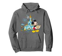 Walt Disney World 50th Anniversary Mickey Magic Castle Pullover Hoodie, Adult Unisex, Asphalt Grey, X-Large