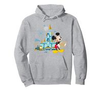 Walt Disney World 50th Anniversary Mickey Magic Castle Pullover Hoodie, Adult Unisex, Heather Grey, Large