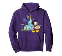 Walt Disney World 50th Anniversary Mickey Magic Castle Pullover Hoodie, Adult Unisex, Purple, Large