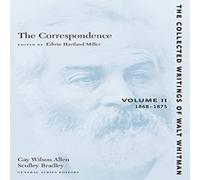 Walt Whitman The Correspondence Volume II: 1868-1875 Paperback Book Walt Whitman Multicolor