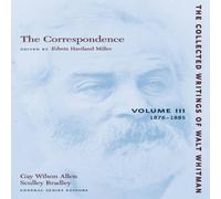 Walt Whitman The Correspondence: Volume III: 1876-1885 Paperback Book Walt Whitman Multicolor